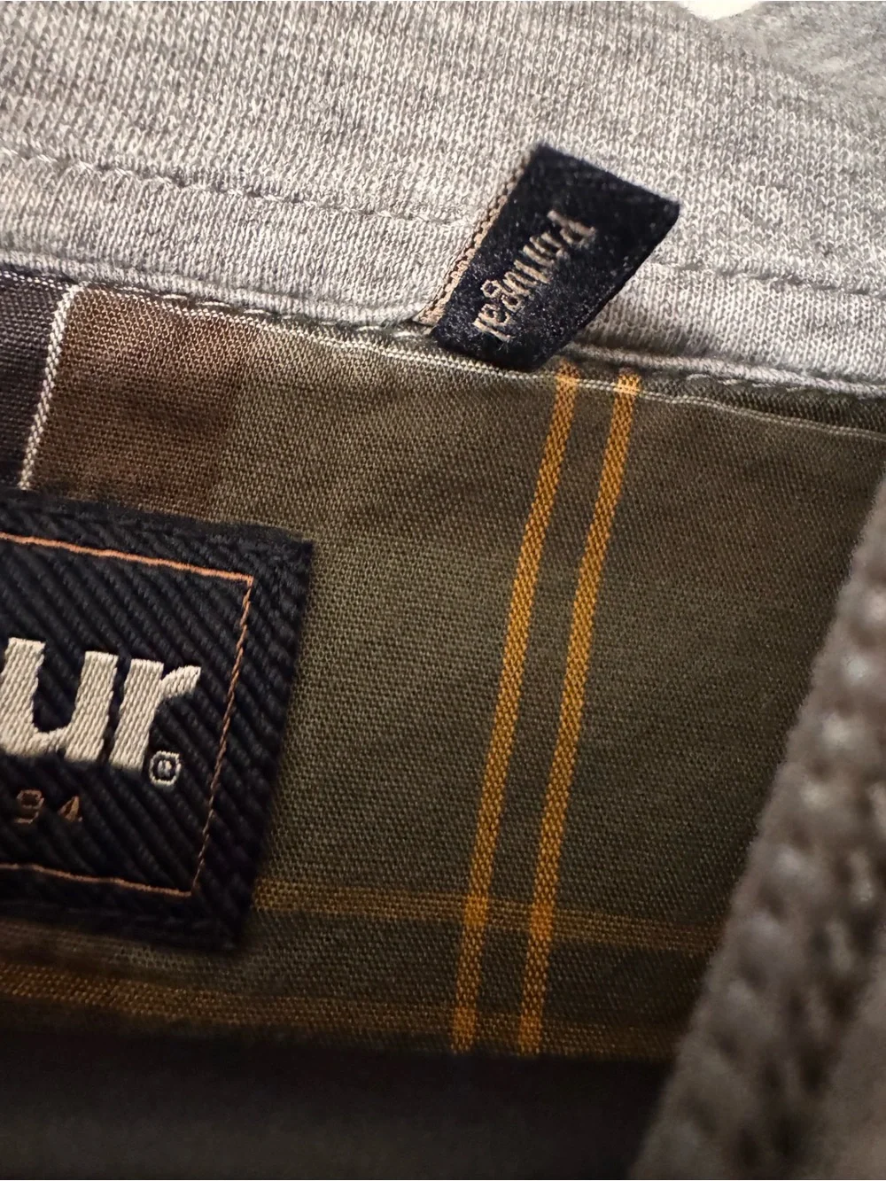 Barbour Men's Light Gray 1/4-Zip Sweater